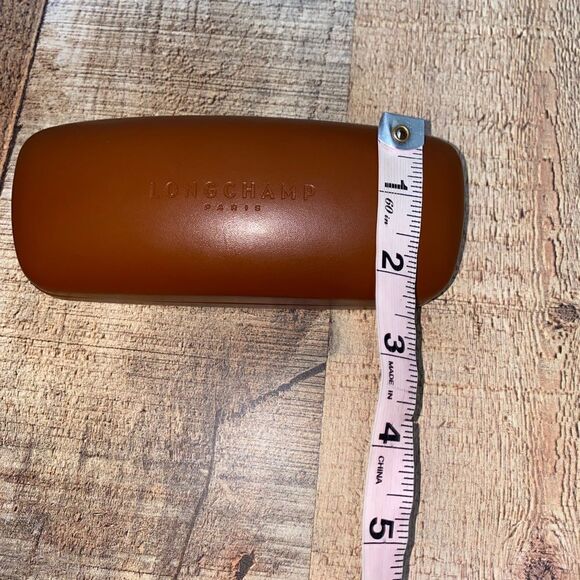 Longchamp Brown Eyeglass Sunglass Case Holder. - Picture 7 of 9